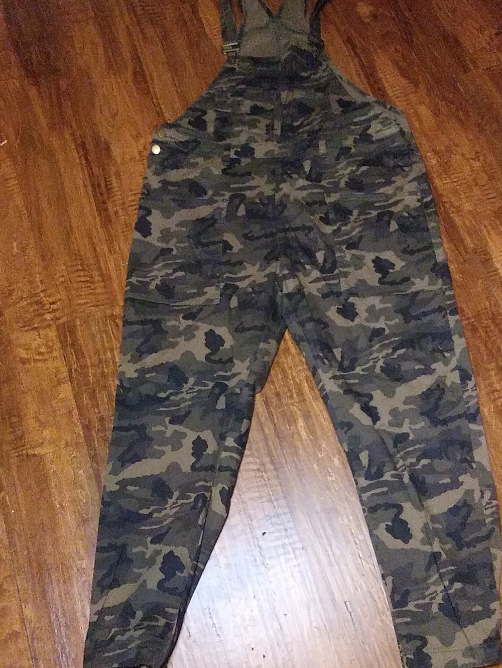 Camo Utility Overalls - Olive/Black